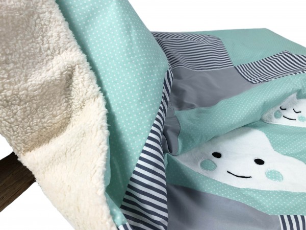 Kuscheldecke Pünktchen mint ab XL