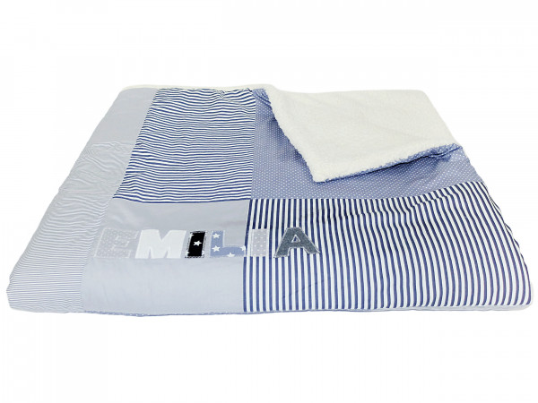 Kuscheldecke Pünktchen grau ab XL